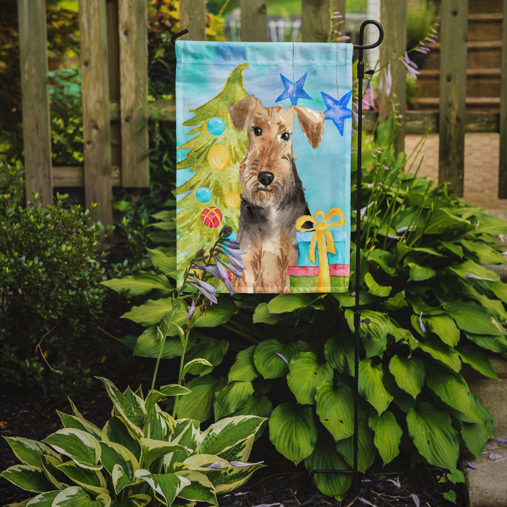 Christmas Tree Welsh Terrier Flag Garden Size CK1858GF  the-store.com.