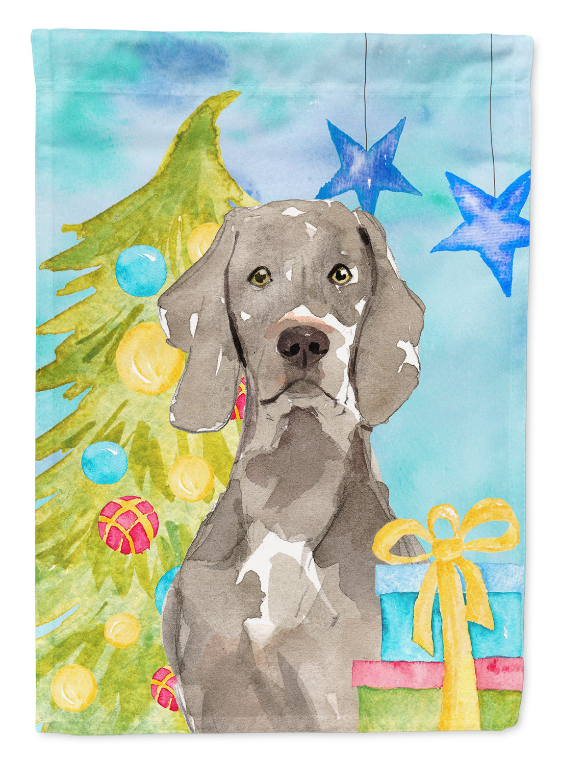 Christmas Tree Weimaraner Flag Garden Size CK1859GF  the-store.com.