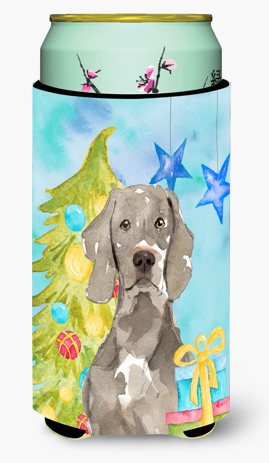 Christmas Tree Weimaraner Tall Boy Beverage Insulator Hugger CK1859TBC by Caroline&#39;s Treasures