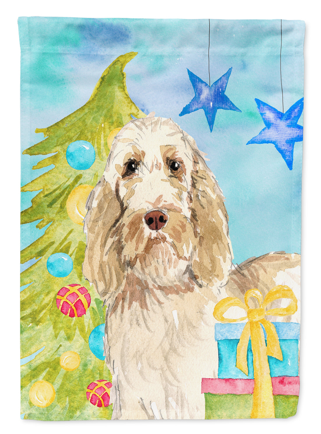 Christmas Tree Spinone Italiano Flag Garden Size CK1860GF  the-store.com.