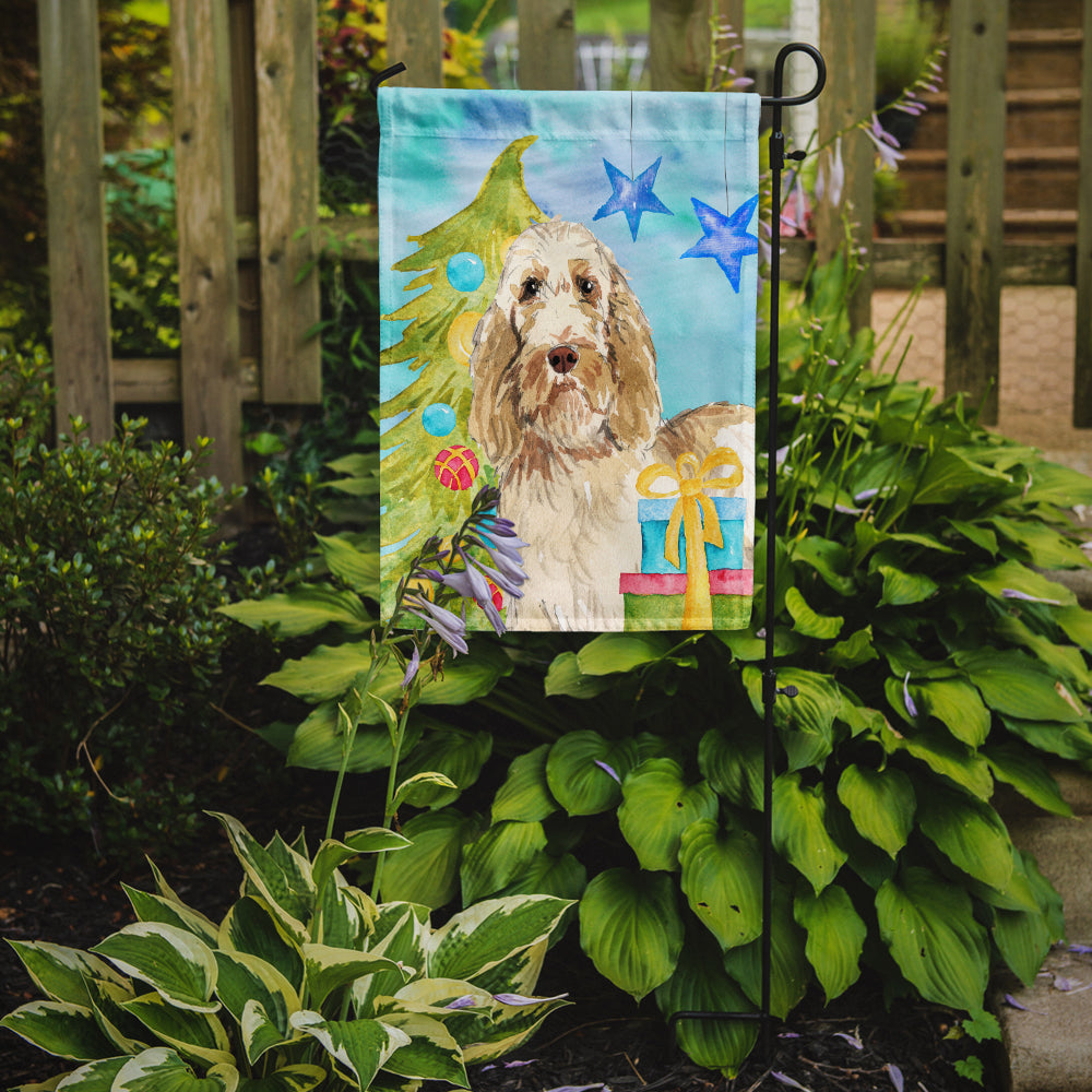 Christmas Tree Spinone Italiano Flag Garden Size CK1860GF  the-store.com.