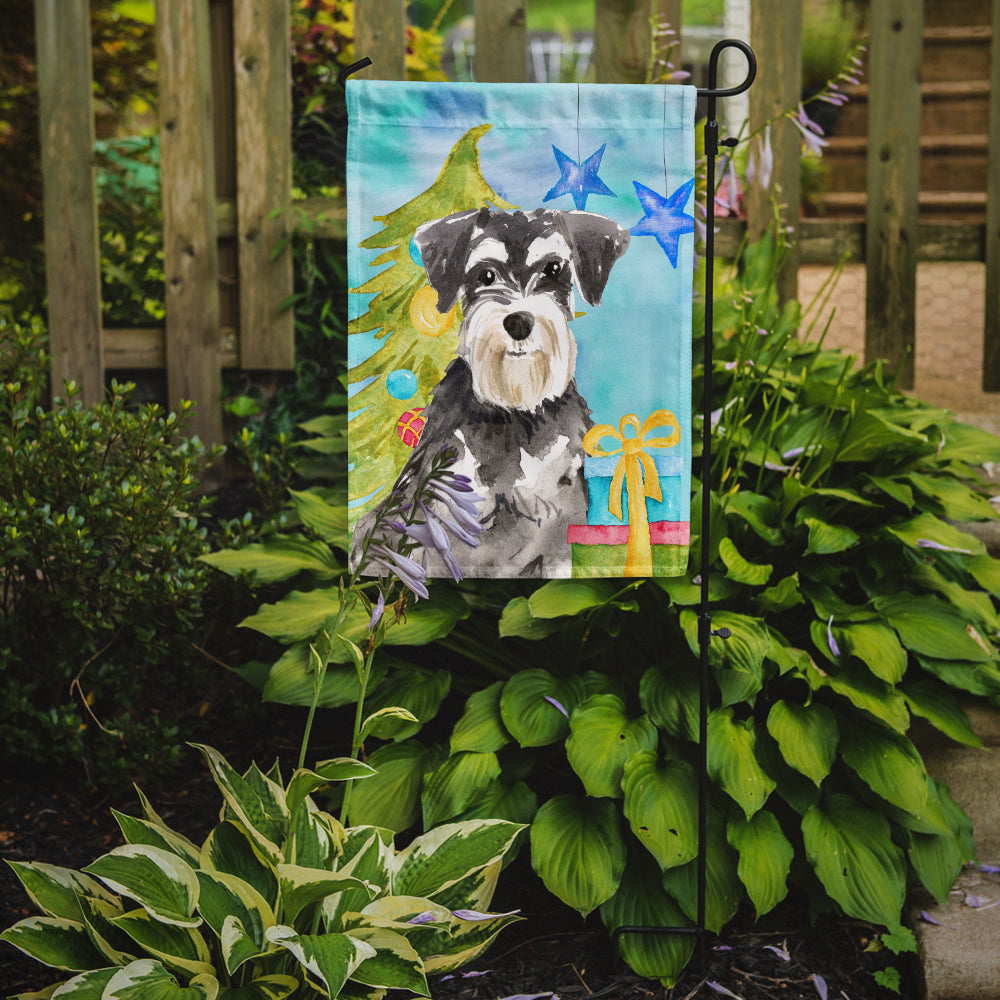 Christmas Tree Schnauzer #2 Flag Garden Size CK1870GF  the-store.com.