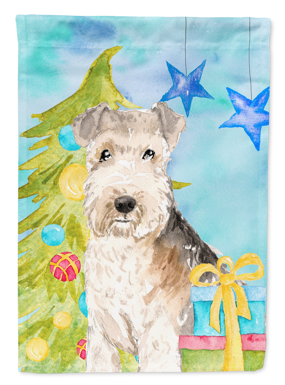 Christmas Tree Lakeland Terrier Flag Garden Size CK1873GF  the-store.com.