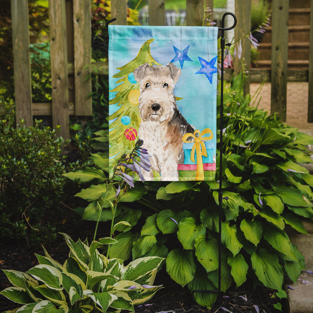 Christmas Tree Lakeland Terrier Flag Garden Size CK1873GF  the-store.com.