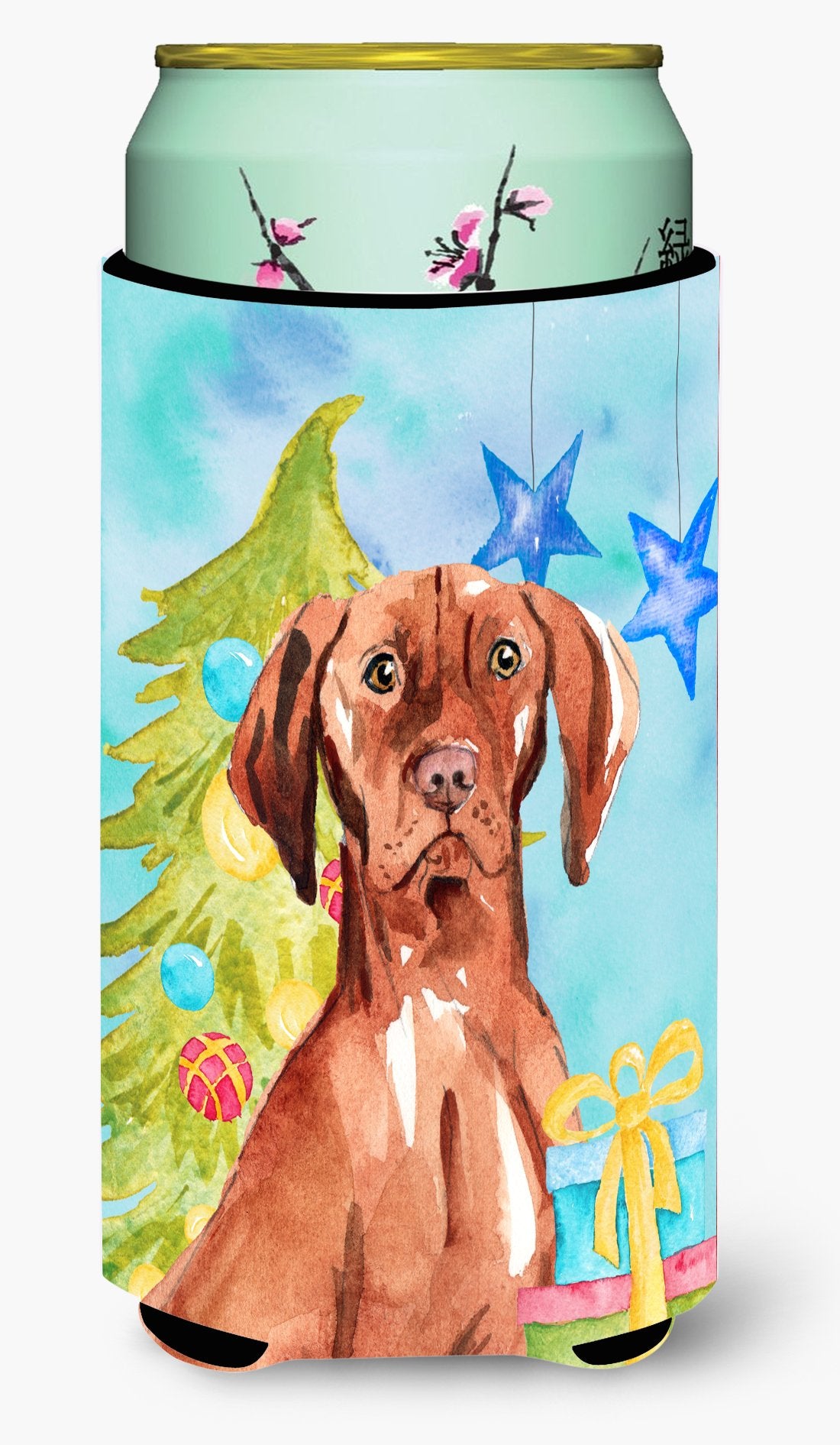 Christmas Tree Vizsla Tall Boy Beverage Insulator Hugger CK1877TBC by Caroline's Treasures