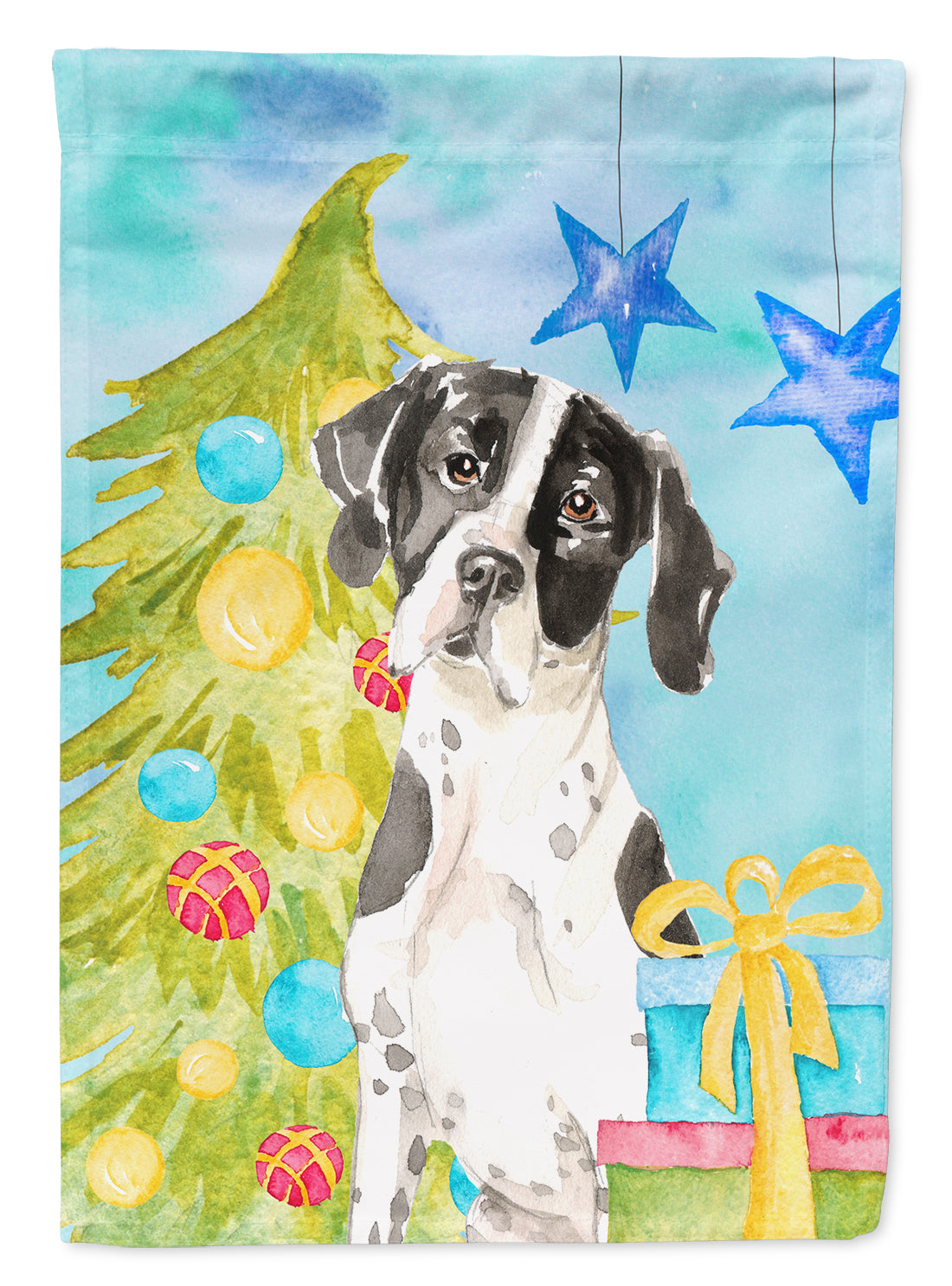 Christmas Tree English Pointer Flag Garden Size CK1880GF  the-store.com.