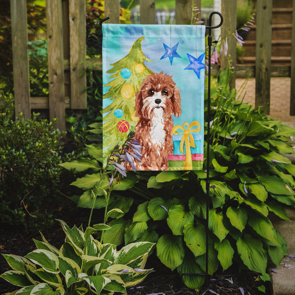 Christmas Tree Cavapoo Flag Garden Size CK1881GF  the-store.com.