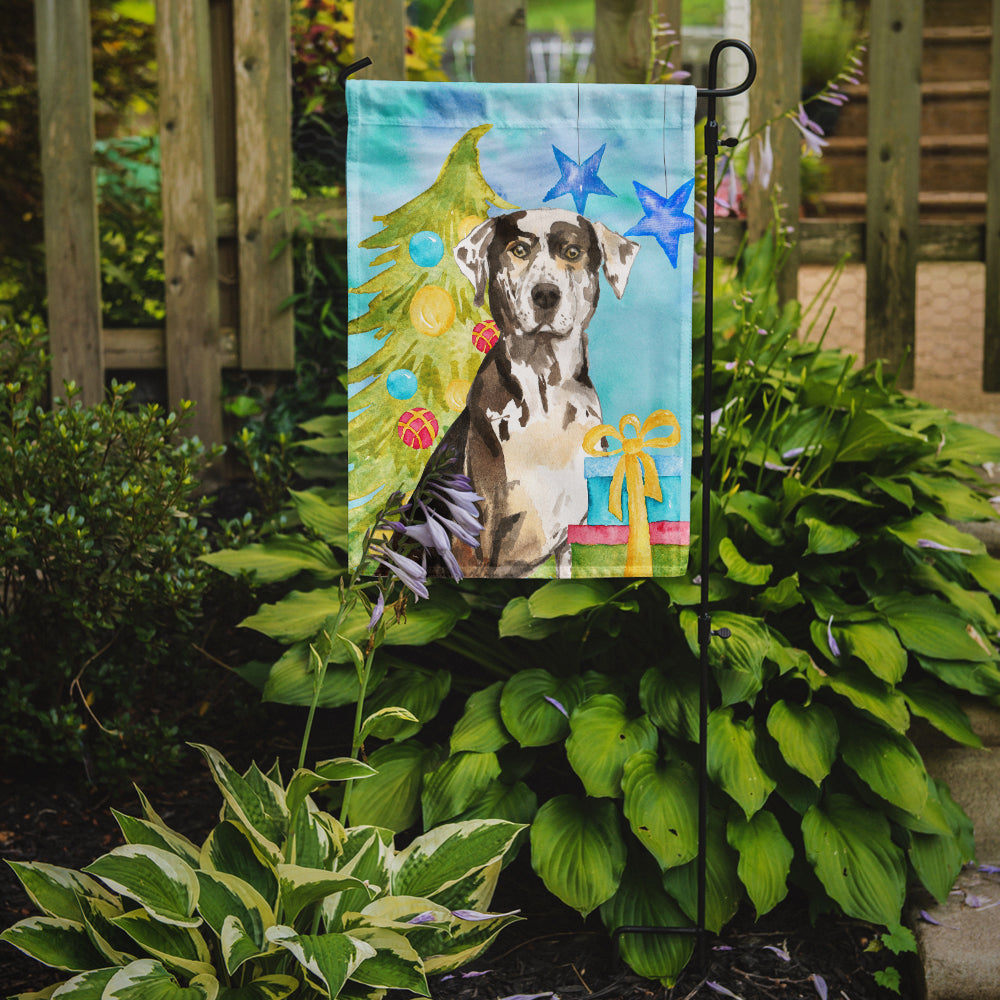 Christmas Tree Catahoula Leopard Dog Flag Garden Size CK1882GF  the-store.com.