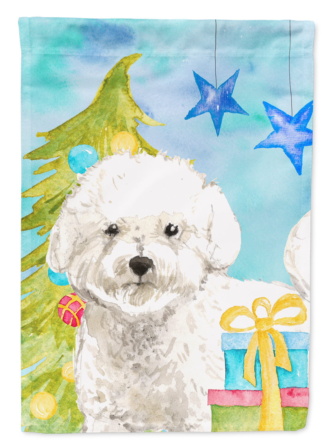 Christmas Tree Bichon Frise Flag Garden Size CK1888GF  the-store.com.