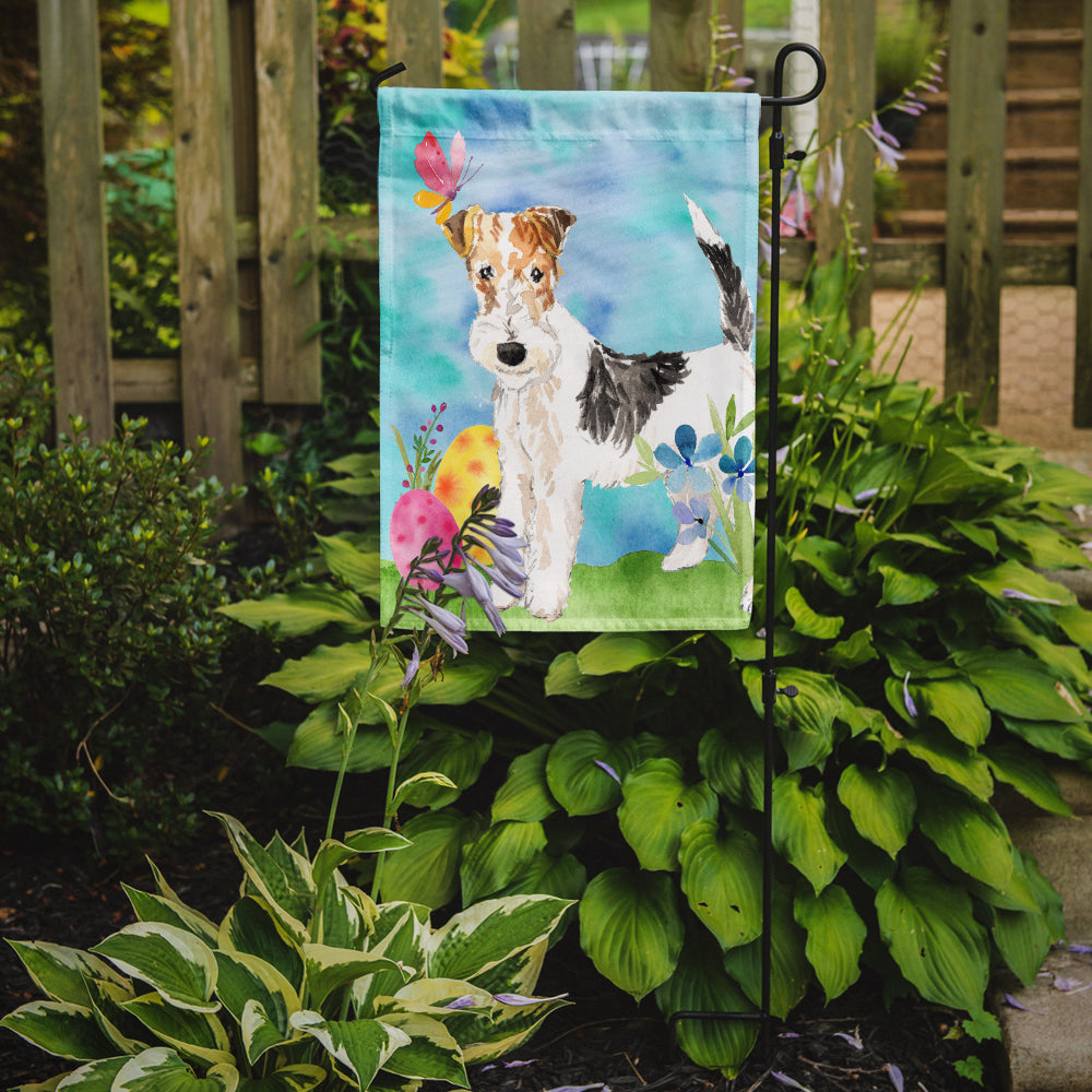 Easter Eggs Fox Terrier Flag Garden Size CK1892GF  the-store.com.