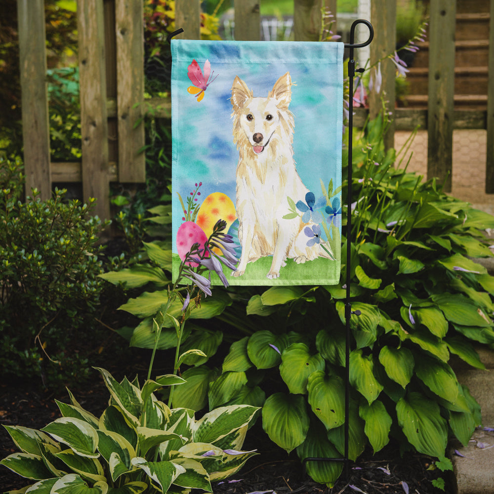 Easter Eggs White Collie Flag Garden Size CK1893GF  the-store.com.