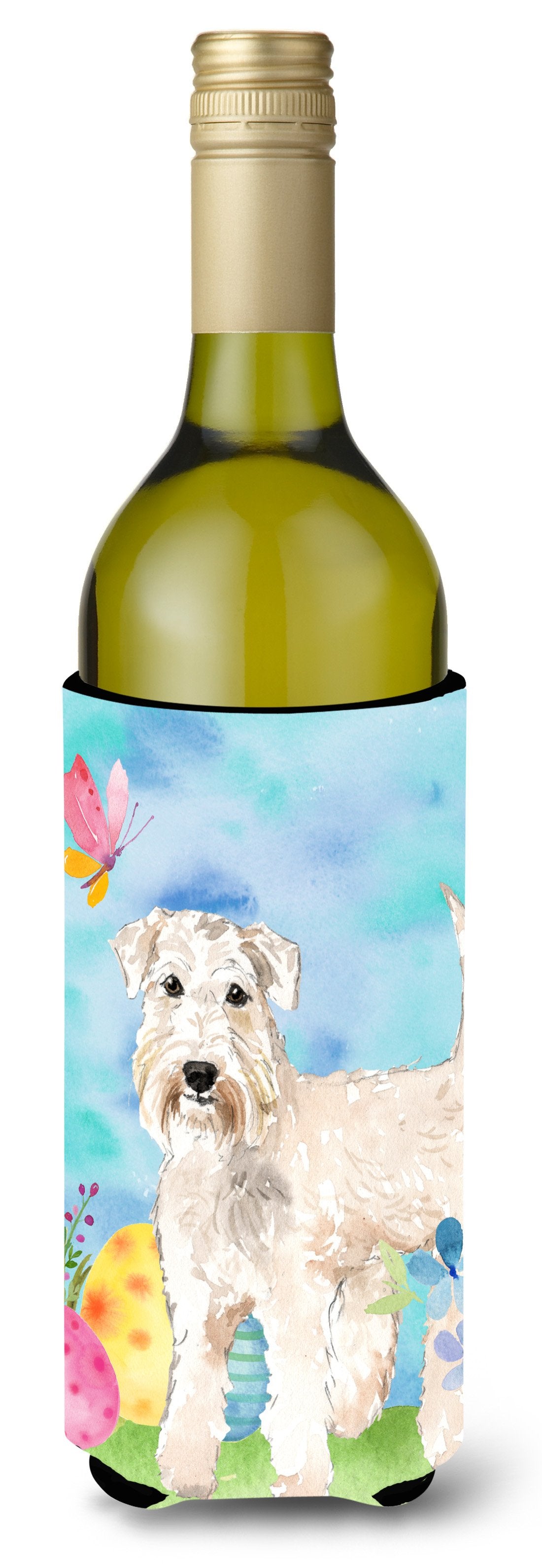 Easter Eggs Wheaten Terrier Wine Bottle Beverge Insulator Hugger CK1894LITERK by Caroline's Treasures