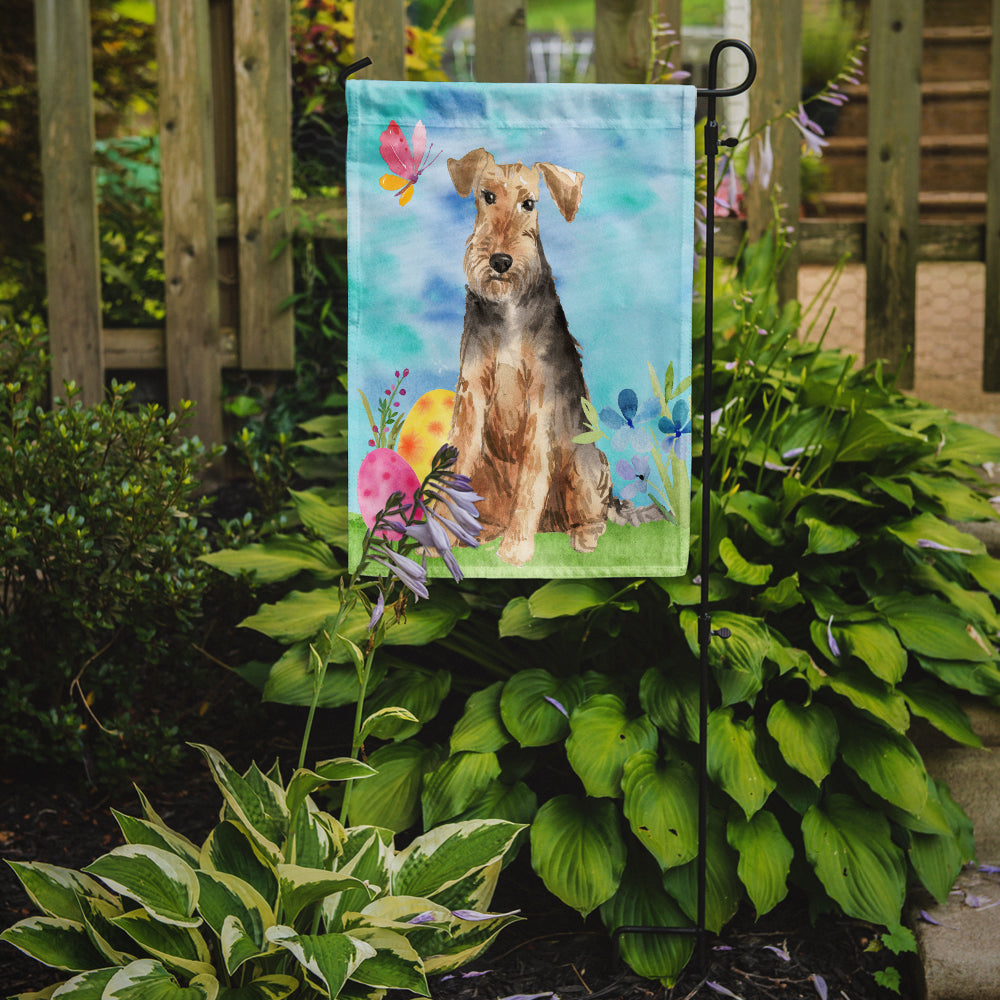 Easter Eggs Welsh Terrier Flag Garden Size CK1895GF  the-store.com.