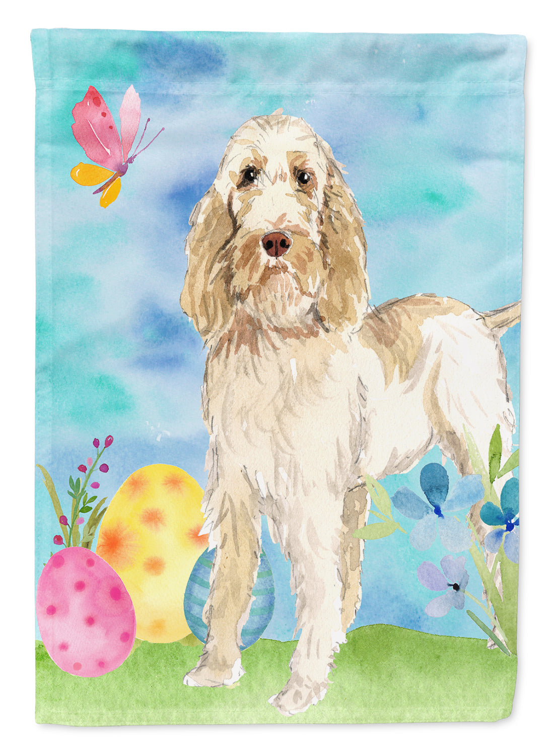 Easter Eggs Spinone Italiano Flag Garden Size CK1897GF  the-store.com.