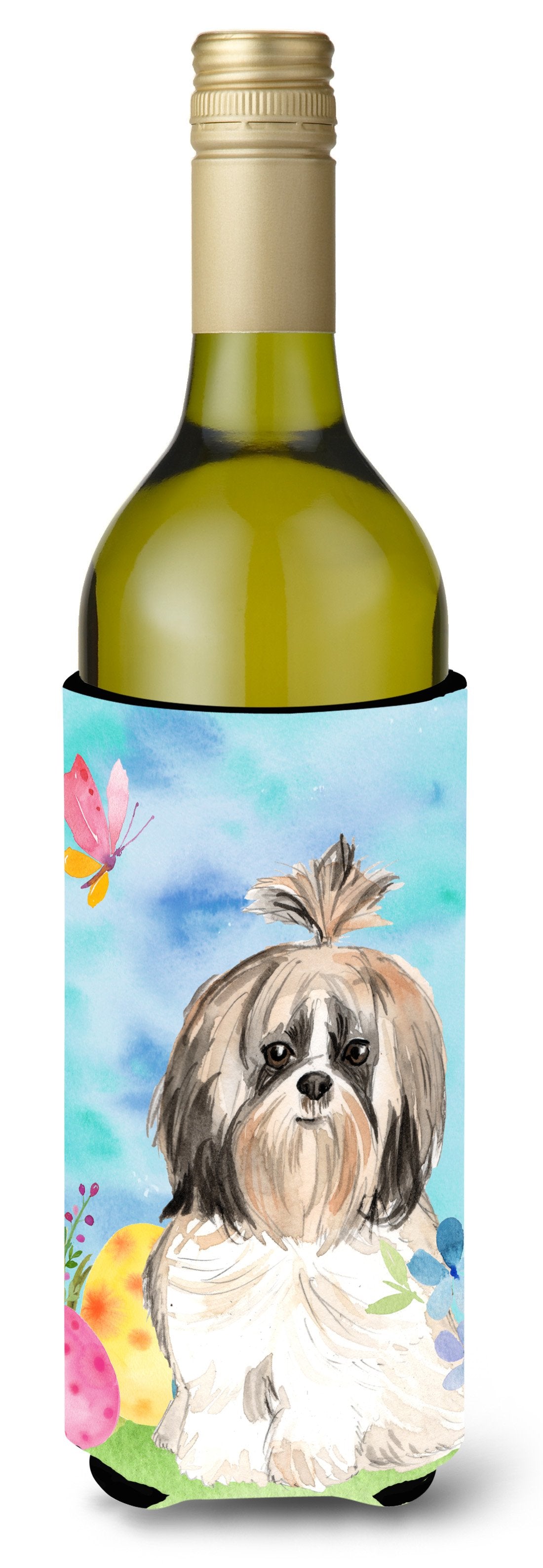 Easter Eggs Shih Tzu Wine Bottle Beverge Insulator Hugger CK1900LITERK by Caroline&#39;s Treasures