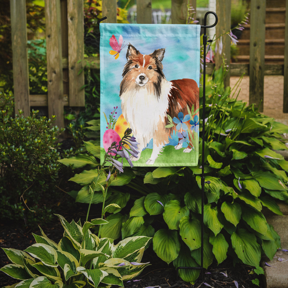 Easter Eggs Sheltie Flag Garden Size CK1901GF  the-store.com.