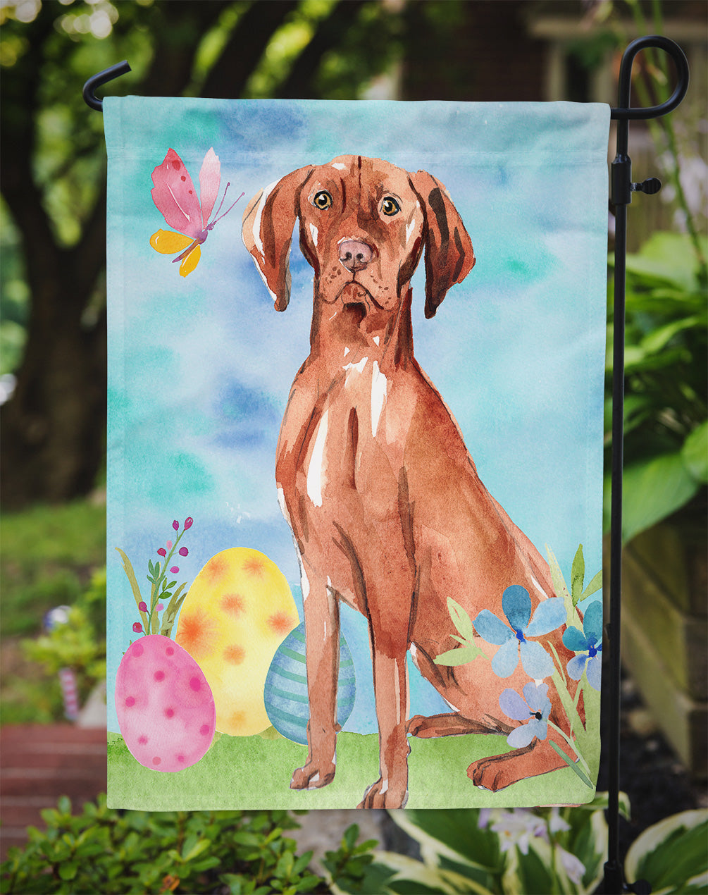 Easter Eggs Vizsla Flag Garden Size CK1914GF  the-store.com.