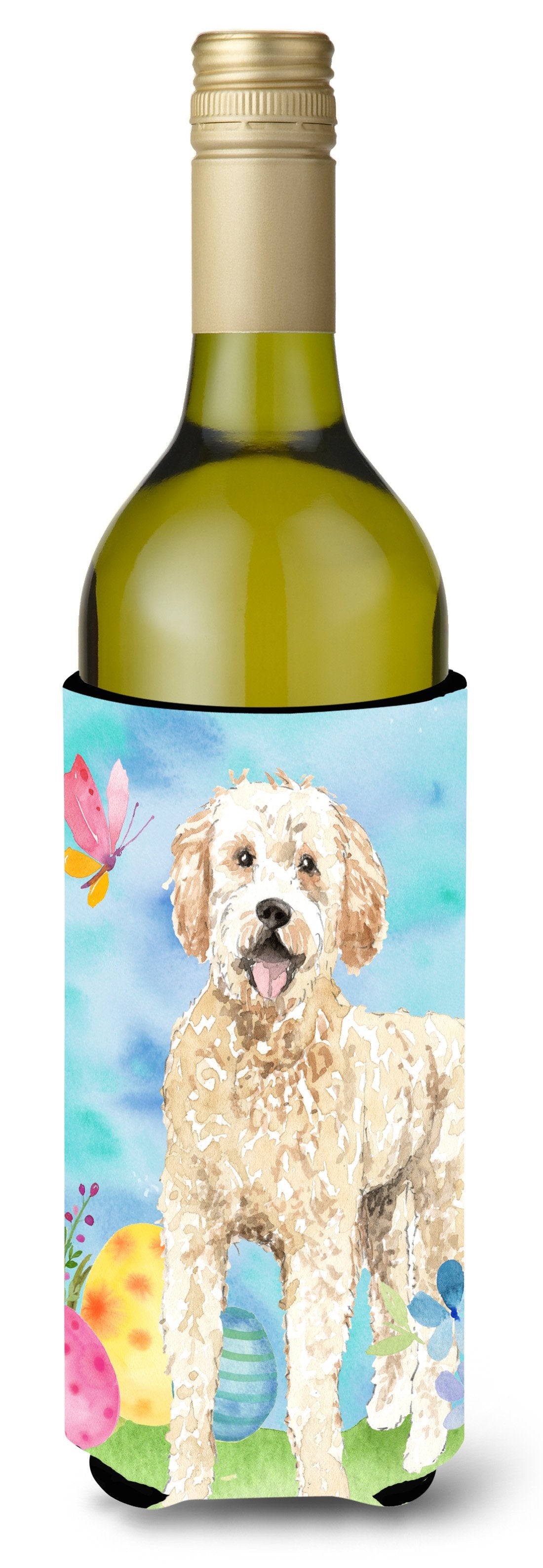 Easter Eggs Goldendoodle Wine Bottle Beverge Insulator Hugger CK1916LITERK by Caroline&#39;s Treasures