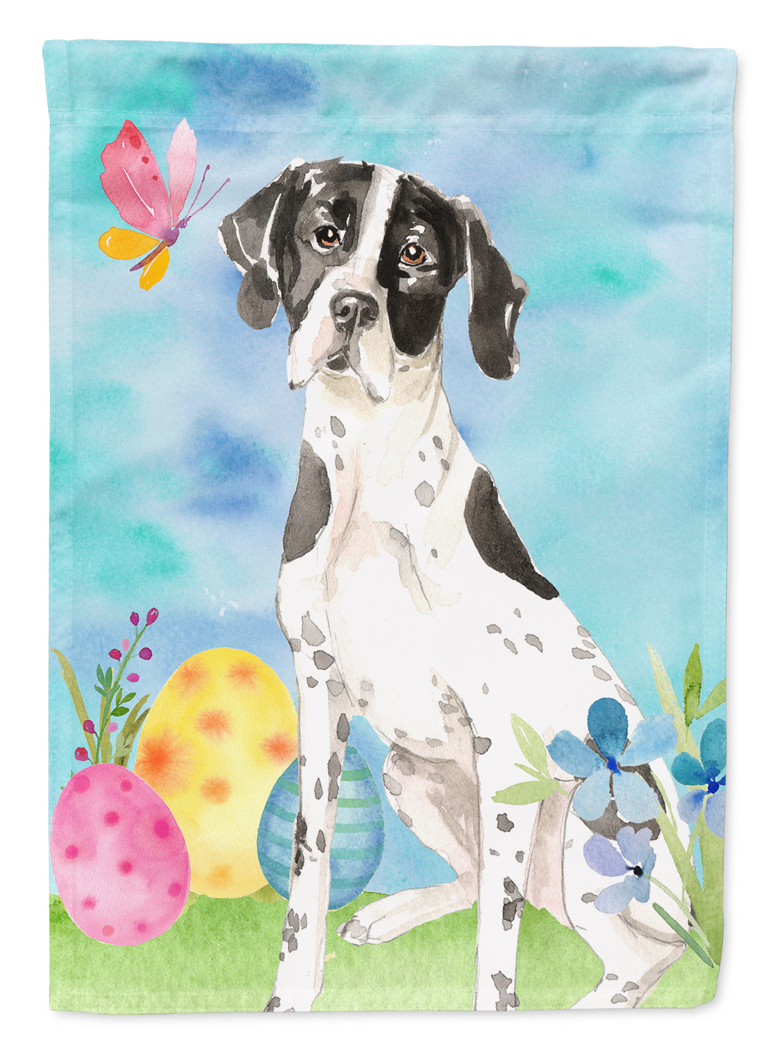 Easter Eggs English Pointer Flag Garden Size CK1917GF  the-store.com.