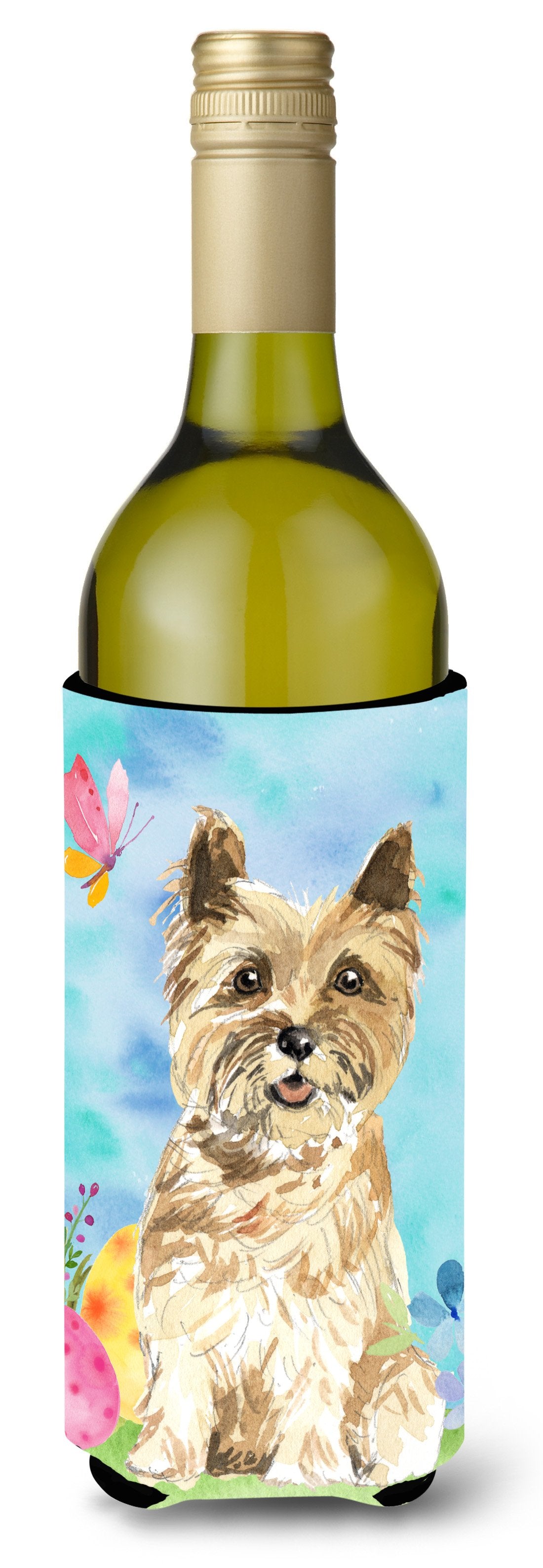 Easter Eggs Cairn Terrier Wine Bottle Beverge Insulator Hugger CK1920LITERK by Caroline's Treasures