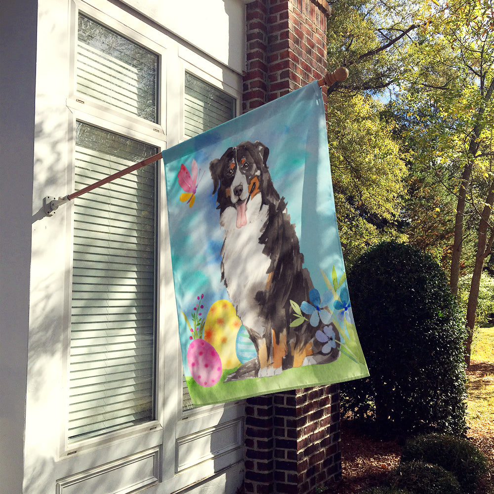 Easter Eggs Bernese Mountain Dog Flag Canvas House Size CK1926CHF  the-store.com.