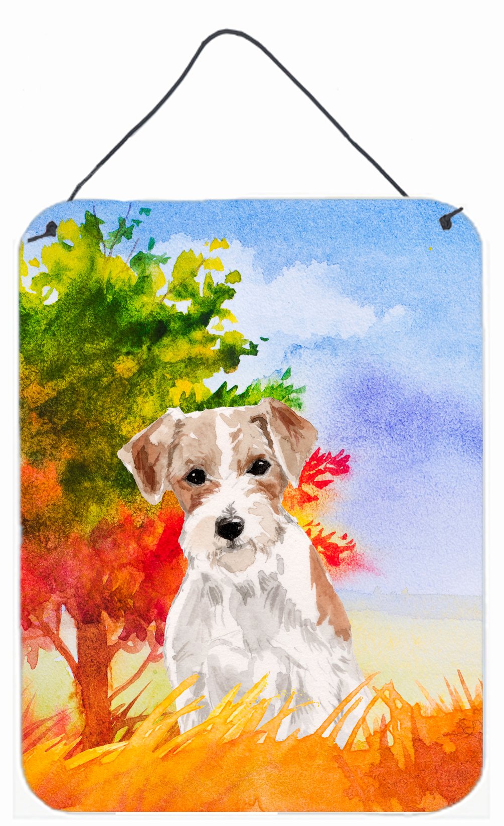 Jack Russell Terrier Fall Wall or Door Hanging Prints CK1928DS1216 by Caroline's Treasures