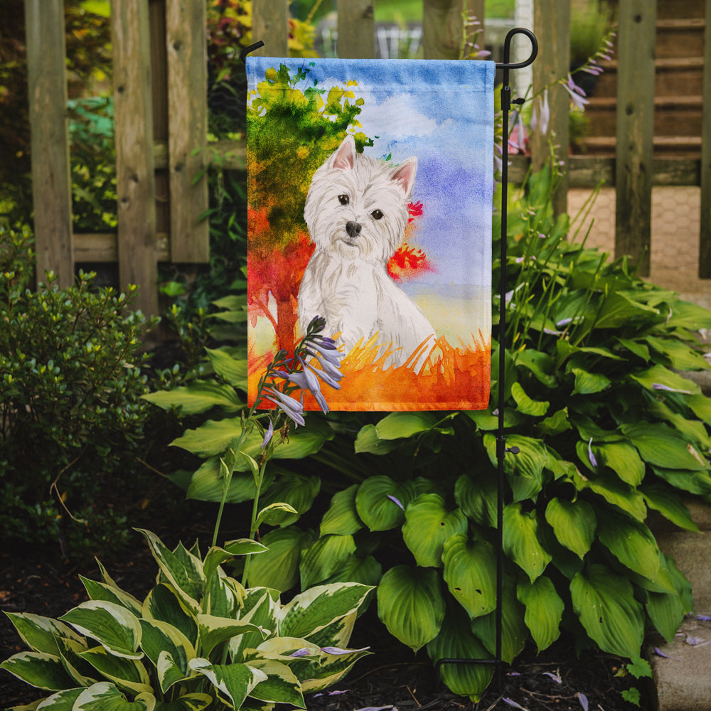 Fall Westie Flag Garden Size CK1930GF  the-store.com.