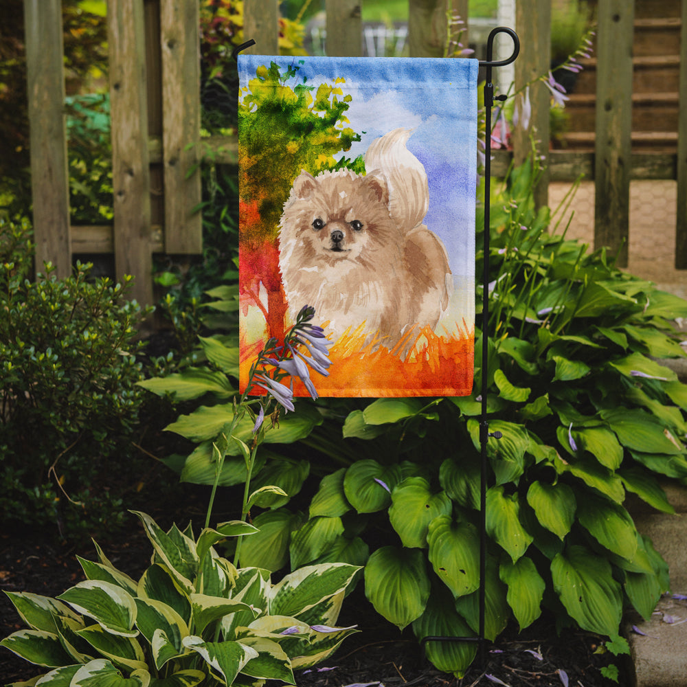 Fall Pomeranian Flag Garden Size CK1935GF  the-store.com.