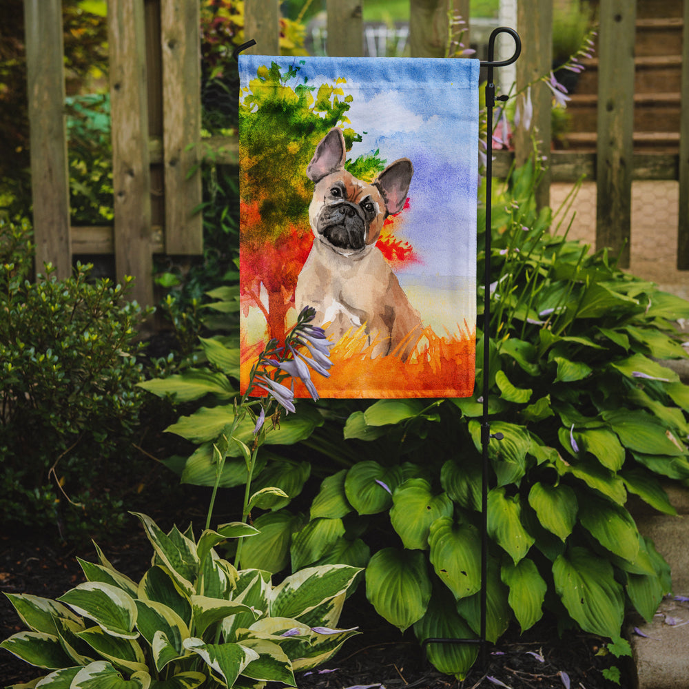 Fall Fawn French Bulldog Flag Garden Size CK1943GF  the-store.com.