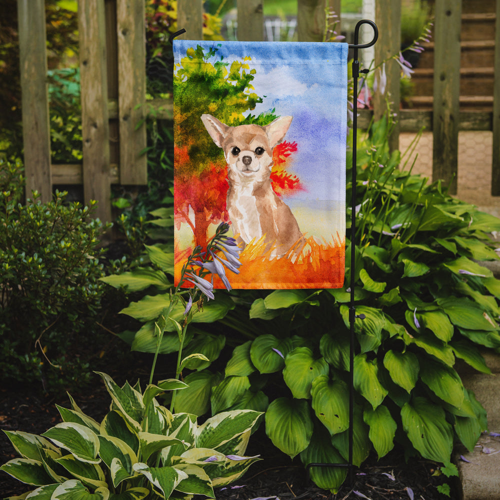 Fall Chihuahua Flag Garden Size CK1948GF  the-store.com.