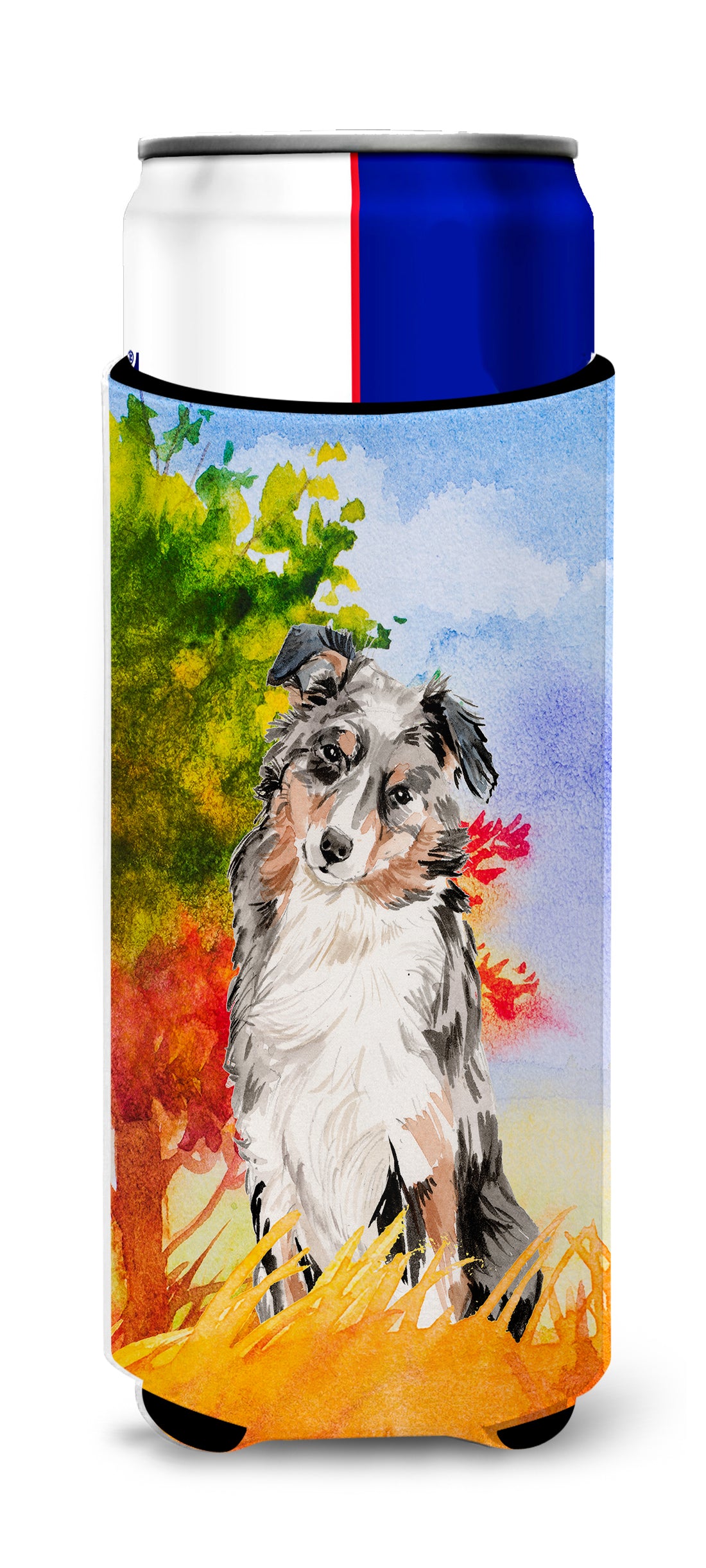 Fall Australian Shepherd  Ultra Hugger for slim cans CK1960MUK  the-store.com.