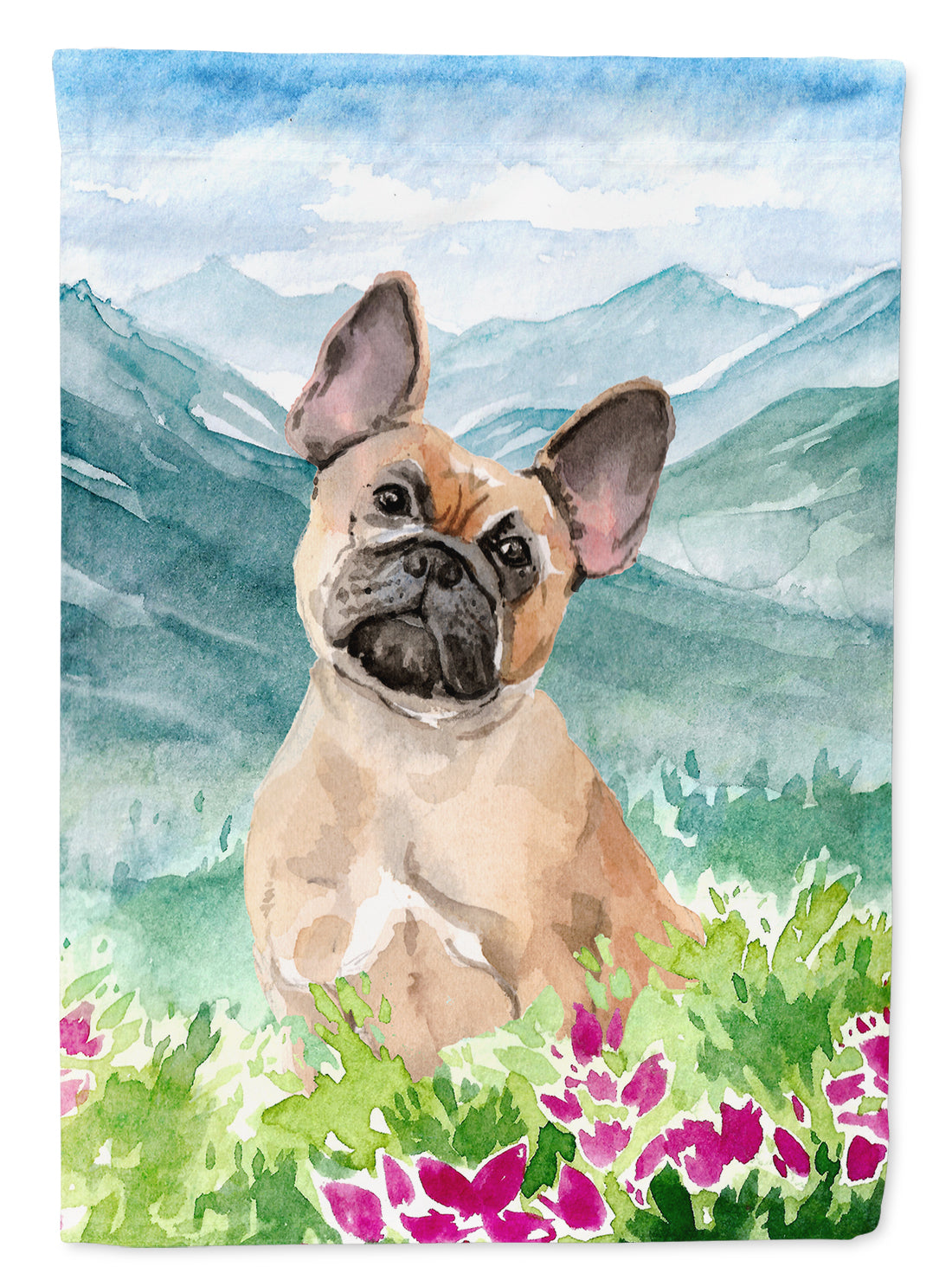 Mountian Flowers Fawn French Bulldog Flag Garden Size CK1978GF  the-store.com.