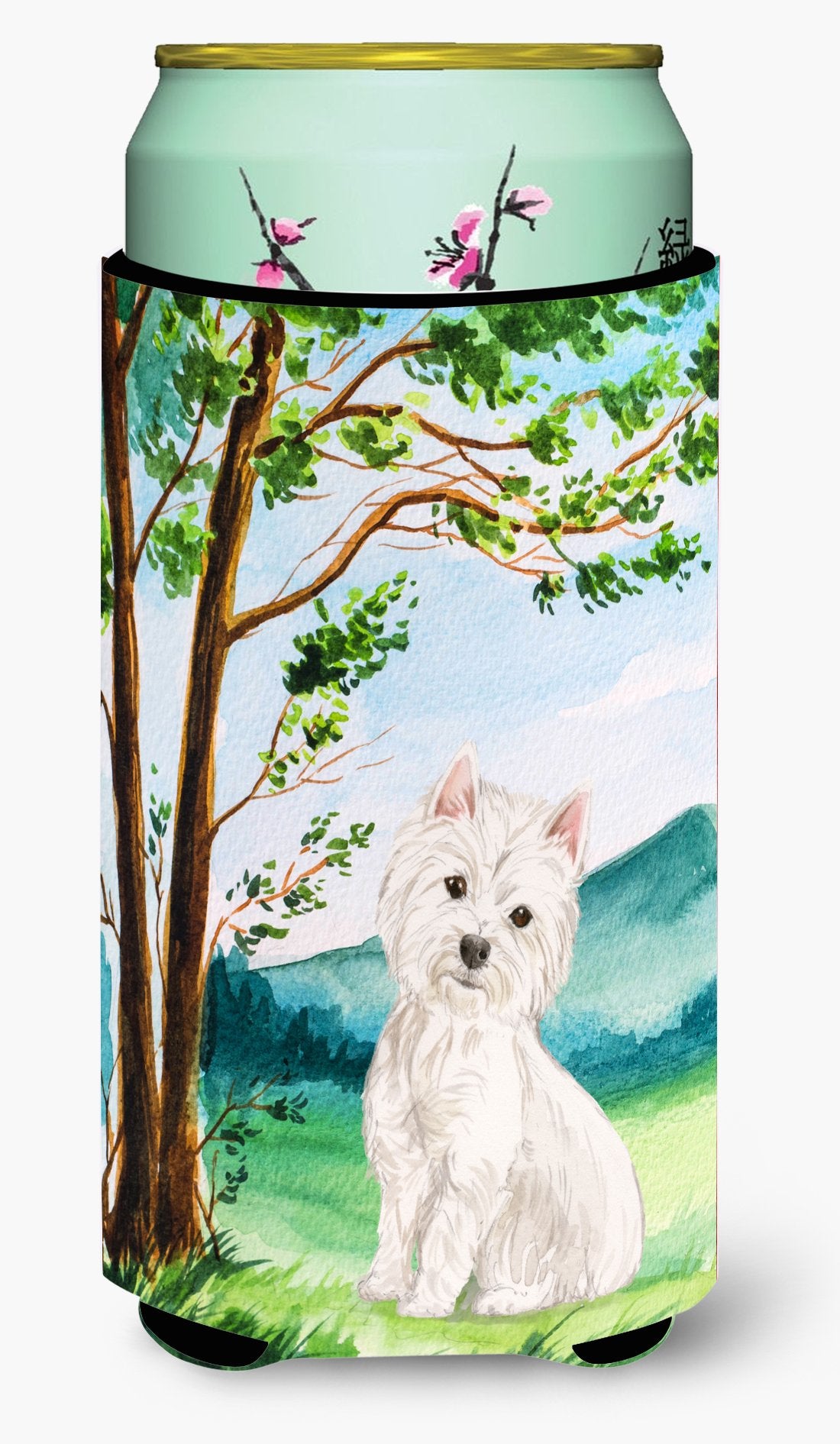 Under the Tree Westie Tall Boy Beverage Insulator Hugger CK2000TBC by Caroline's Treasures