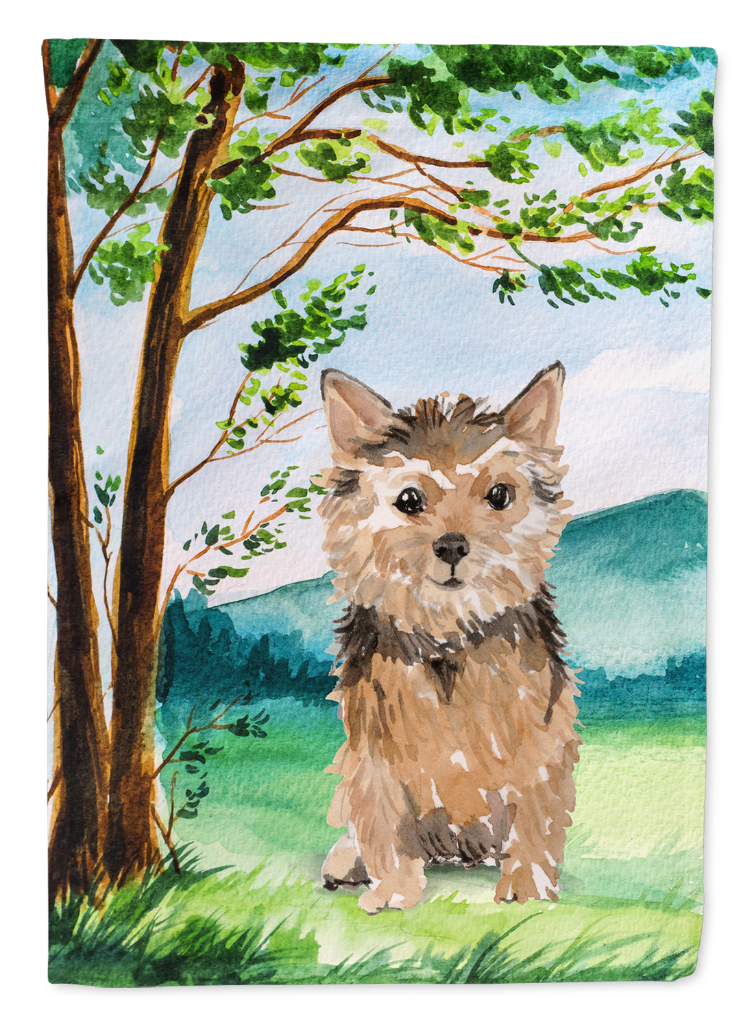 Under the Tree Norwich Terrier Flag Garden Size CK2006GF  the-store.com.