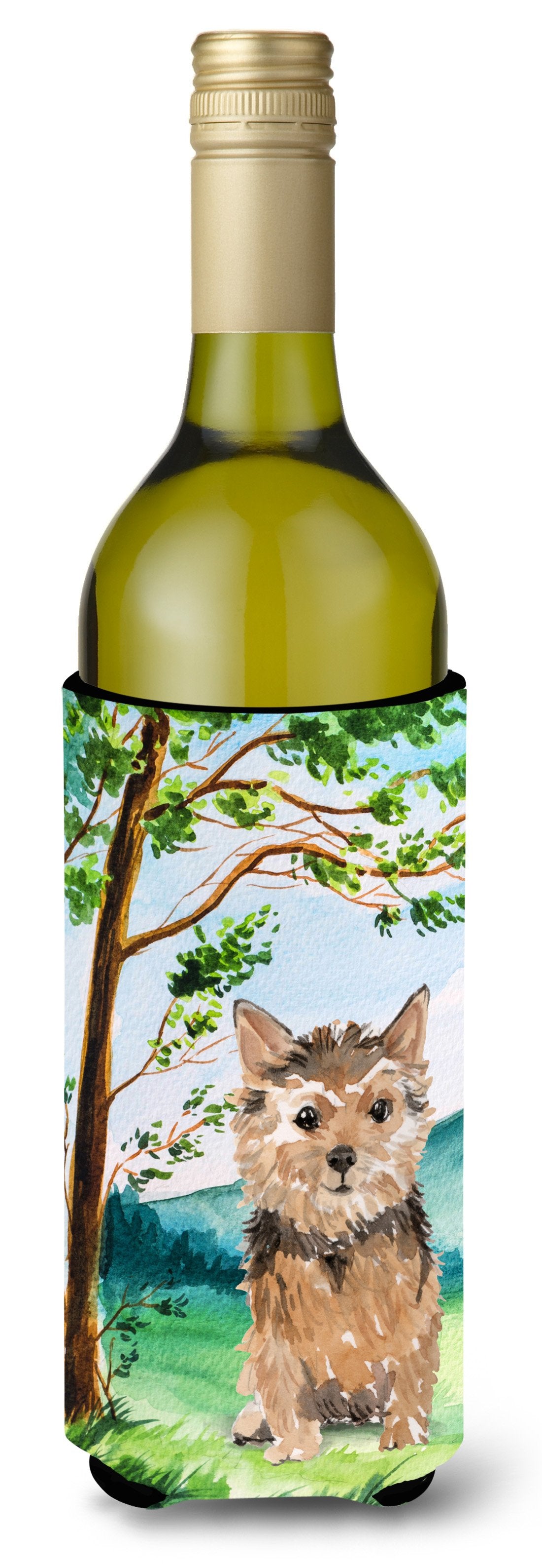 Under the Tree Norwich Terrier Wine Bottle Beverage Insulator Hugger CK2006LITERK by Caroline's Treasures