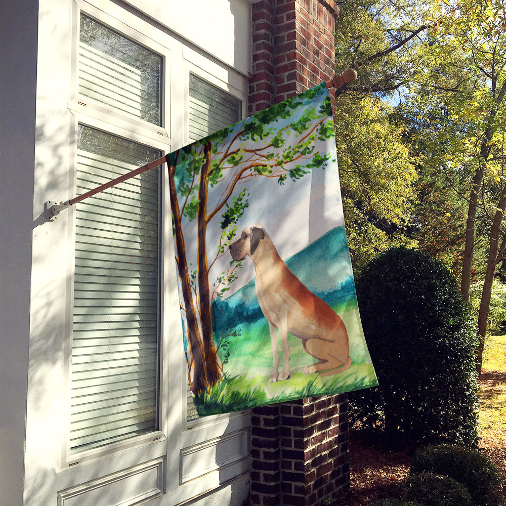 Under the Tree Great Dane Flag Canvas House Size CK2011CHF  the-store.com.