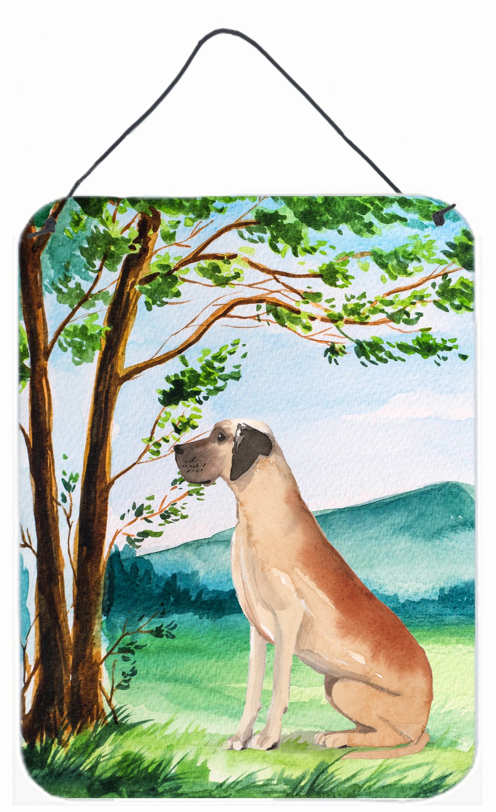 Under the Tree Great Dane Wall or Door Hanging Prints CK2011DS1216 by Caroline's Treasures