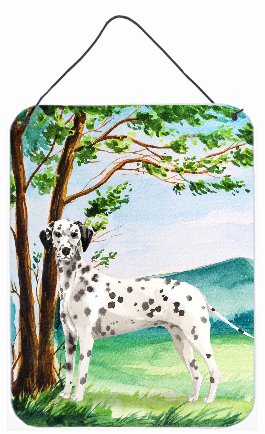 Under the Tree Dalmatian Wall or Door Hanging Prints CK2015DS1216 by Caroline's Treasures