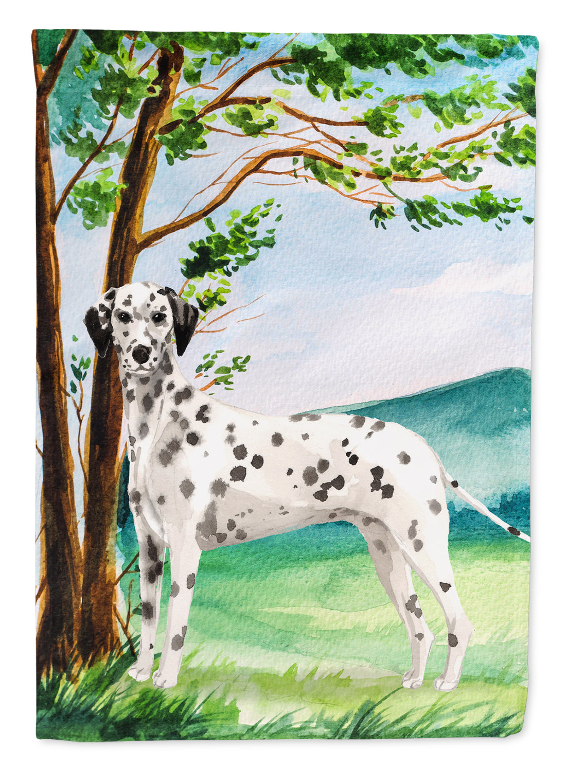 Under the Tree Dalmatian Flag Garden Size CK2015GF  the-store.com.