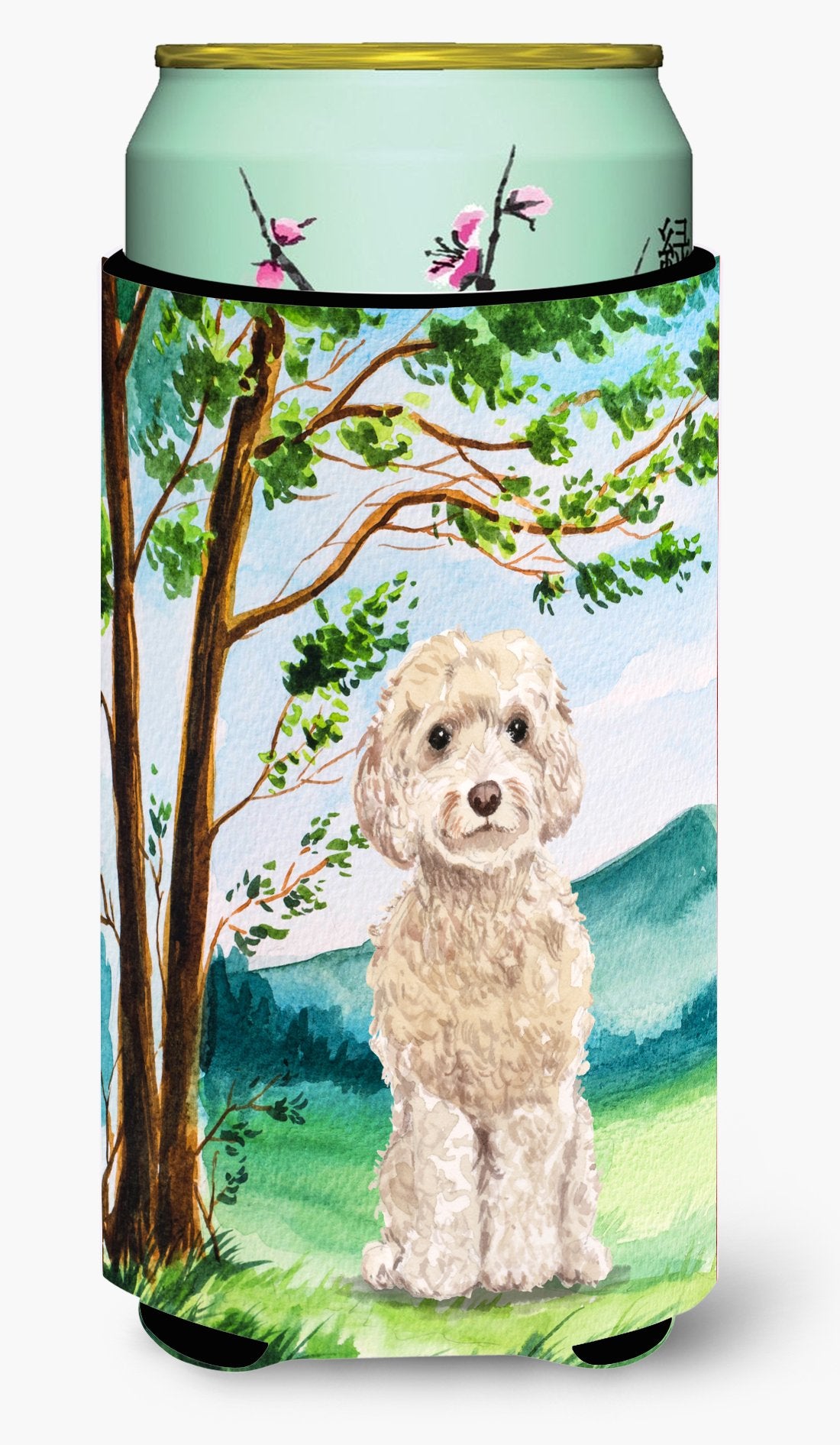 Under the Tree Goldendoodle Tall Boy Beverage Insulator Hugger CK2019TBC by Caroline&#39;s Treasures