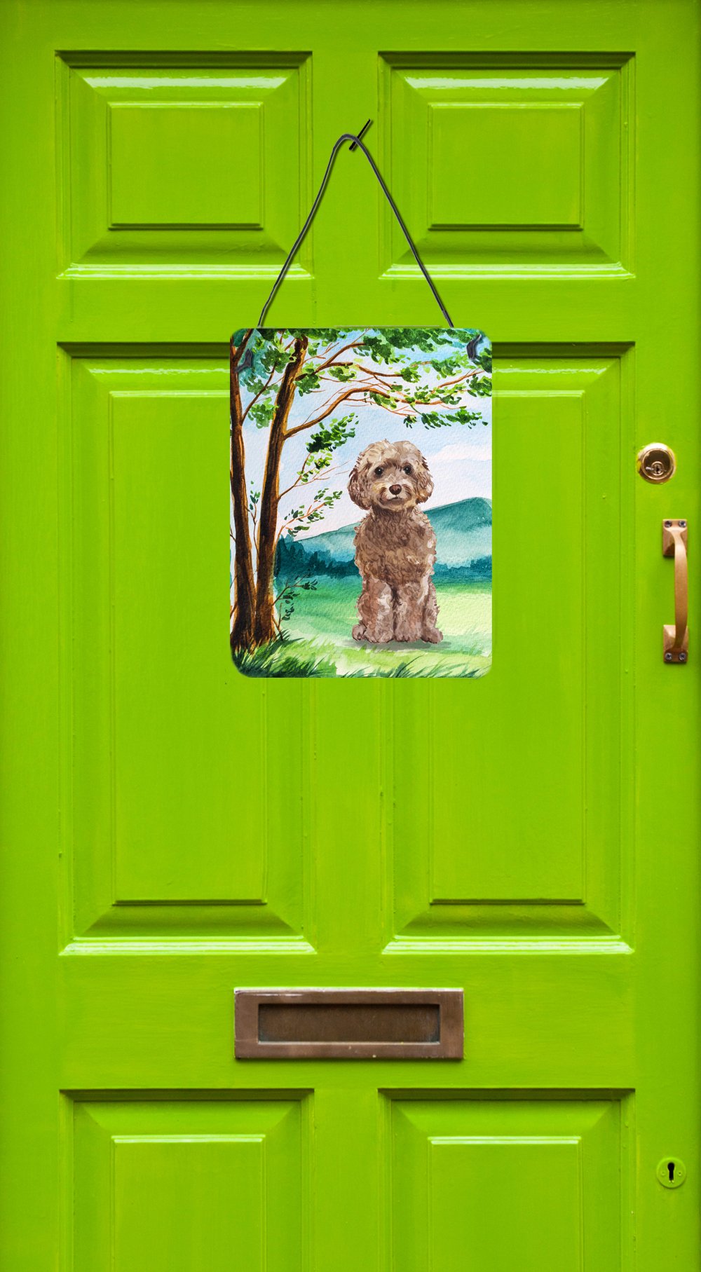 Under the Tree Labradoodle Wall or Door Hanging Prints CK2023DS1216 by Caroline's Treasures