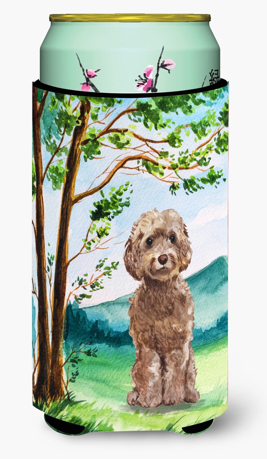 Under the Tree Labradoodle Tall Boy Beverage Insulator Hugger CK2023TBC by Caroline&#39;s Treasures