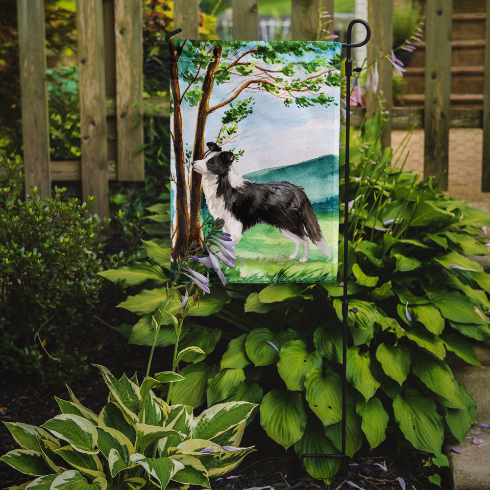 Under the Tree Border Collie Flag Garden Size CK2025GF  the-store.com.