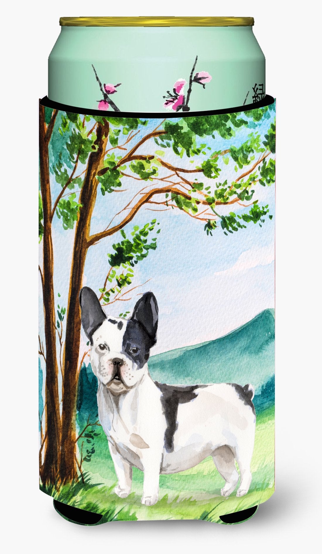 Under the Tree French Bulldog Tall Boy Beverage Insulator Hugger CK2026TBC by Caroline's Treasures