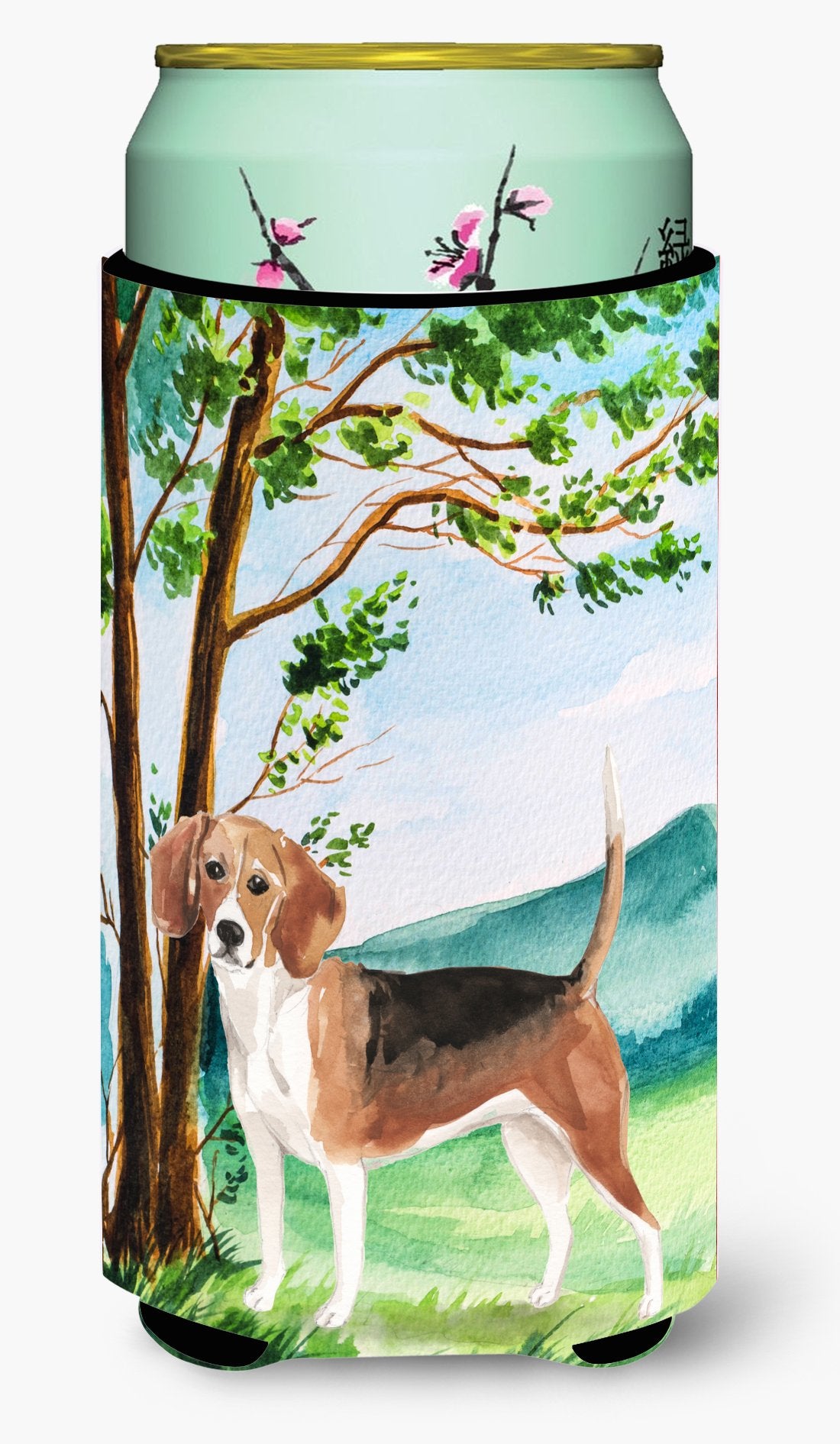 Under the Tree Beagle Tall Boy Beverage Insulator Hugger CK2029TBC by Caroline&#39;s Treasures