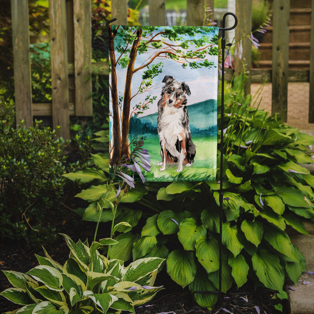 Under the Tree Australian Shepherd Flag Garden Size CK2030GF  the-store.com.