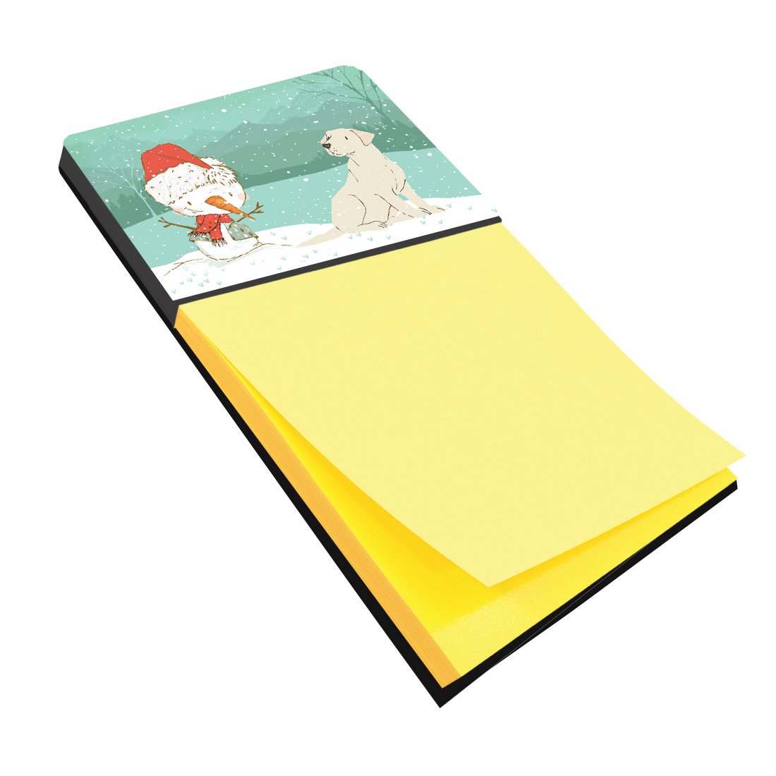 Yellow Labrador Snowman Christmas Sticky Note Holder CK2049SN by Caroline's Treasures