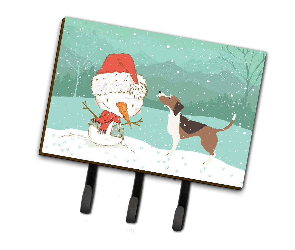 Beagle Snowman Christmas Leash or Key Holder CK2052TH68  the-store.com.