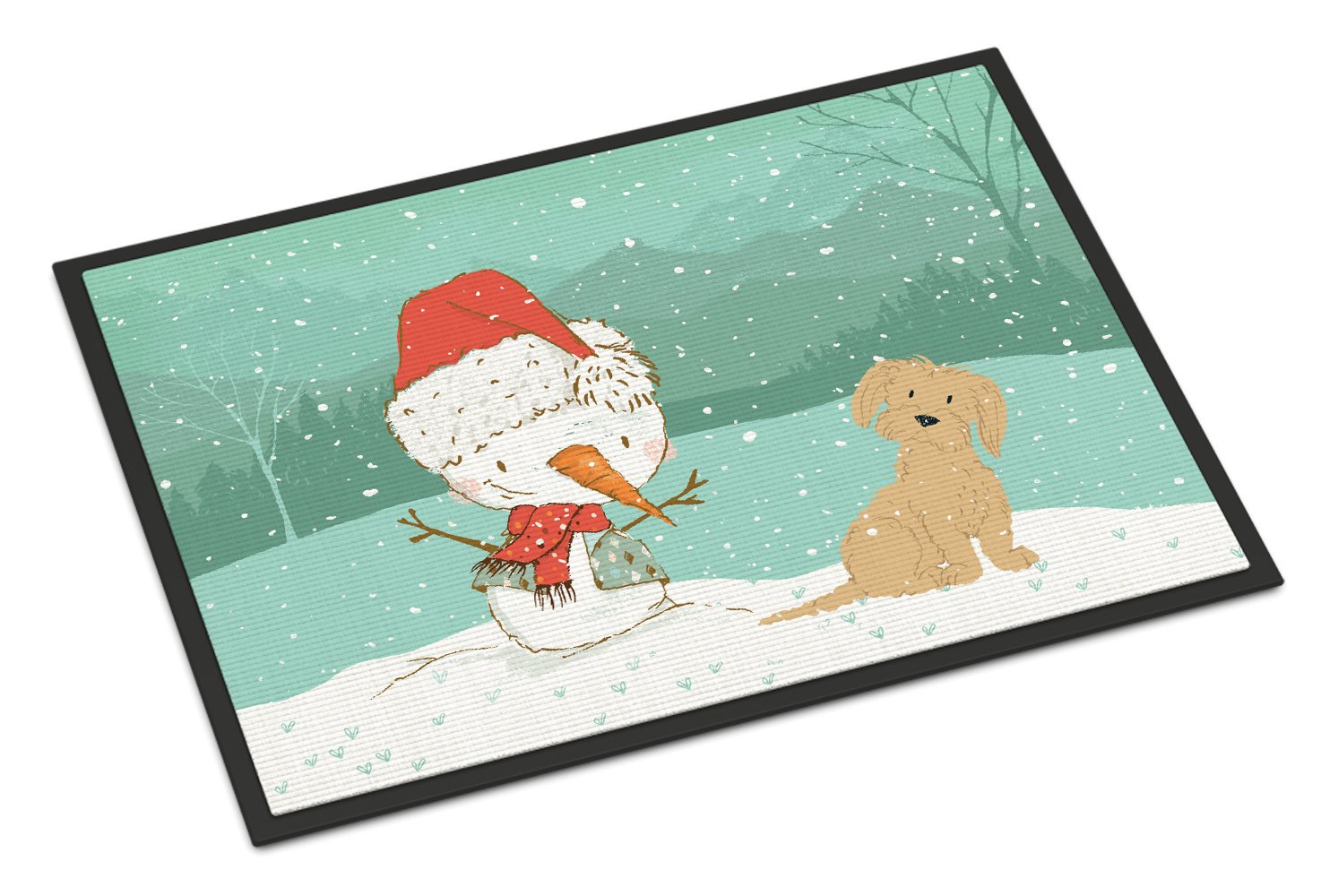 Brown Maltese Snowman Christmas Indoor or Outdoor Mat 24x36 CK2093JMAT by Caroline's Treasures