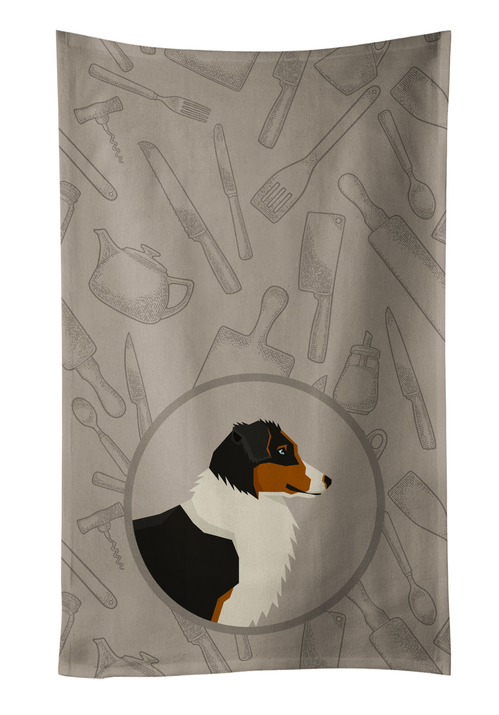 Australian Shepherd In the Kitchen Kitchen Towel CK2163KTWL - the-store.com